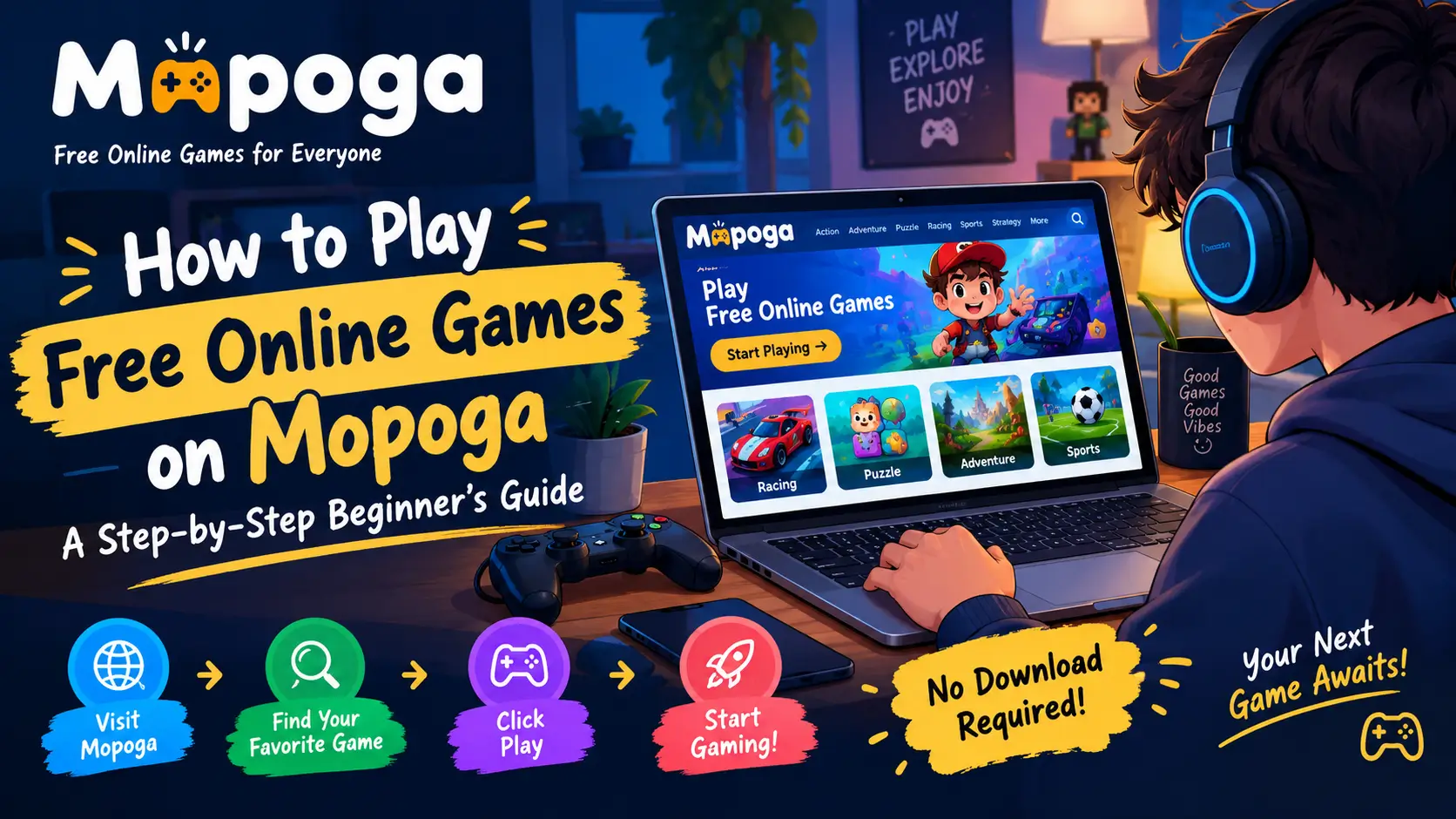 How to Play Free Online Games on Mopoga: A Step-by-Step Beginner's Guide